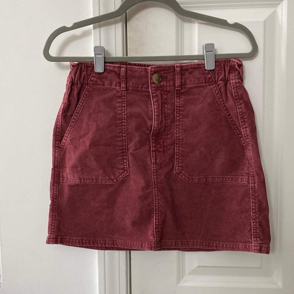 American Eagle A-Line High Waisted Corduroy Skirt